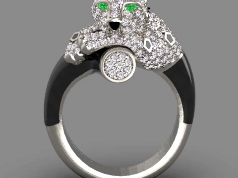 Ring Panther 3D Print Model