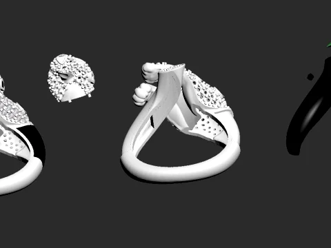 Ring Panther 3D Print Model