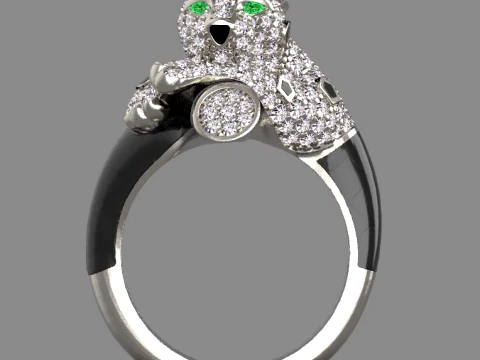 Ring Panther 3D Print Model