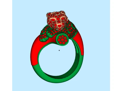 Ring Panther 3D Print Model
