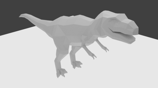 dino lowpoly 3D Model .c4d .max .obj .3ds .fbx .stl .blend 