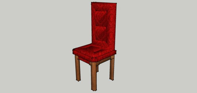 dinning chair 3D Model .c4d .max .obj .3ds .fbx .stl .blend 