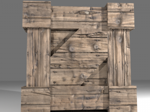 wooden box old style Modelo 3D