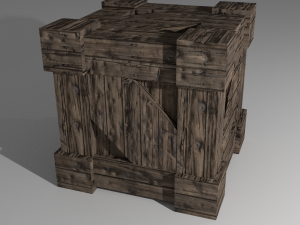 wooden box old style Modelo 3D