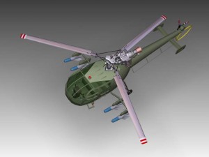 aerospatiale alouette iii - 3D मॉडल