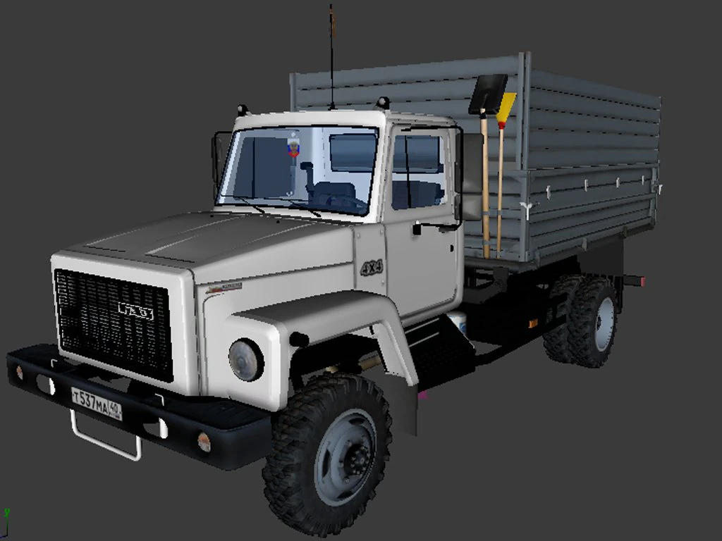 truck 3D Model .c4d .max .obj .3ds .fbx .stl .blend 
