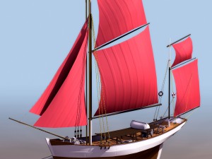 sailing vessel 3D 모델