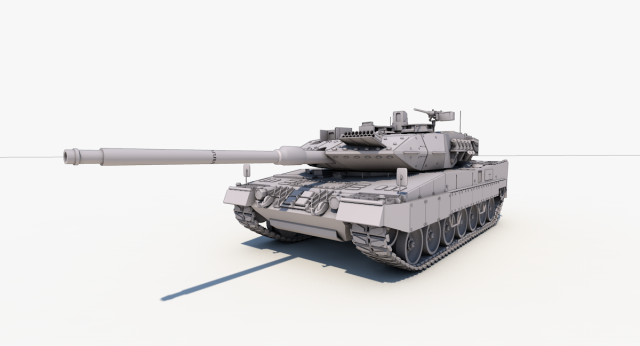 leopard 2a7 Model 3D .c4d .max .obj .3ds .fbx .stl .blend 