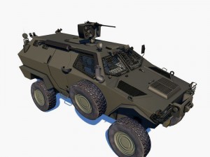 otokar cobra personal carier 4x4 3D Model