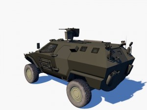 otokar cobra personal carier 4x4 3D-Modell