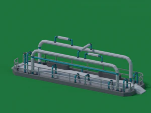 Fuel tank low-poly model 3D Model