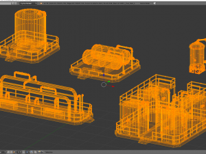 Fuel tank low-poly model 3D Модель
