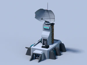 Sci-fi buildings 3D Model