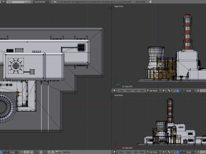 Nuclear station 3D Model