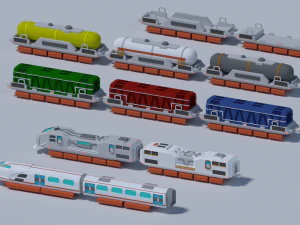 Maglev train 3D Model