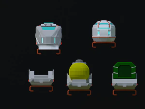 Maglev train 3D Model