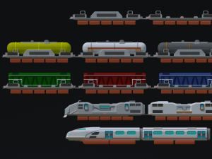 Maglev train Model 3D