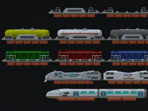 Maglev train 3D Model