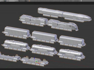 Maglev train 3D Model
