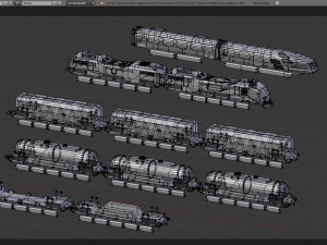 Maglev train Model 3D