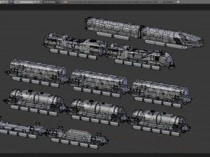 Maglev train 3D Model