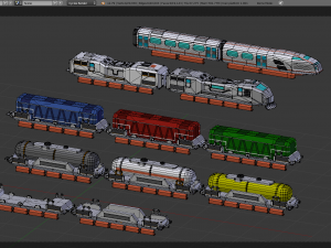 Maglev train Model 3D