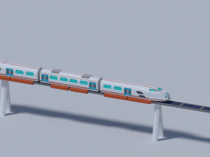 Maglev train 3D Model