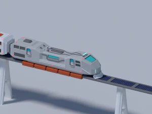 Maglev train 3D Model