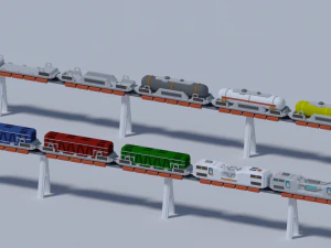 Maglev train 3D Model
