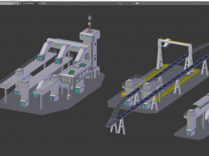 Maglev train Model 3D