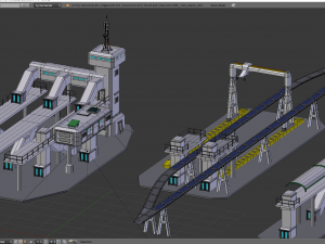 Maglev train Model 3D