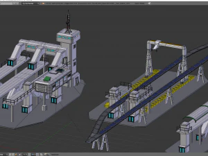 Maglev train 3D Model
