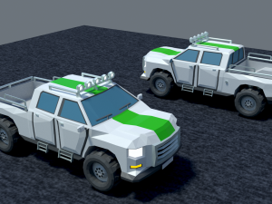 Pickup free low-poly 3D Модель