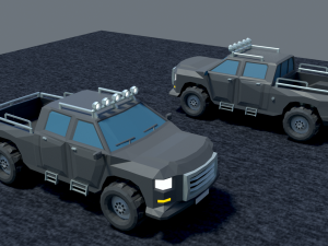 Pickup free low-poly 3D 模型