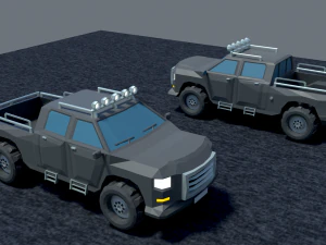 पिकअप फ्री लो-पॉली 3D मॉडल