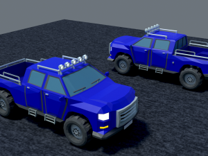 Pickup free low-poly 3D 模型