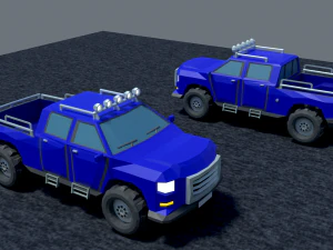 पिकअप फ्री लो-पॉली 3D मॉडल