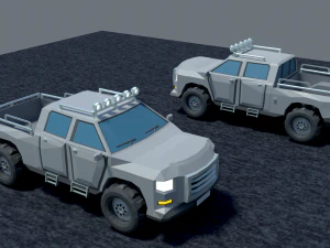 पिकअप फ्री लो-पॉली 3D मॉडल