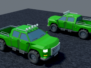 Pickup free low-poly 3D 模型