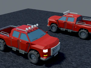 पिकअप फ्री लो-पॉली 3D मॉडल