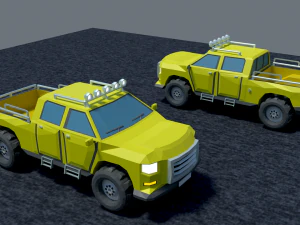 पिकअप फ्री लो-पॉली 3D मॉडल