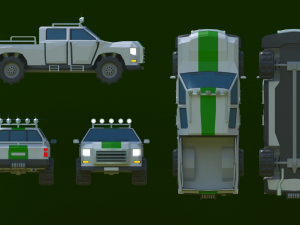 Pickup free low-poly 3D 模型