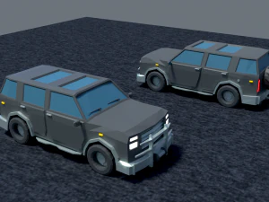 Jeep cra low-poly 3D Model