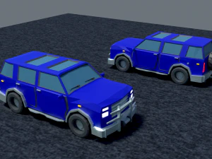 Jeep cra low-poly 3D Model