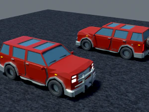 Jeep cra low-poly 3D Model