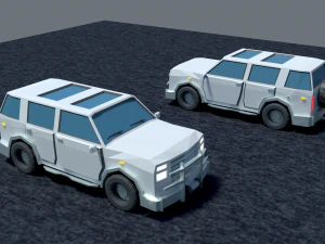 Jeep cra low-poly 3D Model