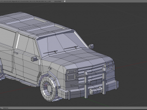 Jeep cra low-poly 3D Модель