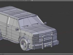 Jeep cra low-poly 3D Model