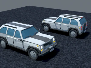 Jeep cra low-poly 3D Model