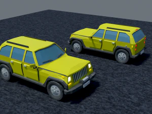 Jeep cra low-poly 3D Model